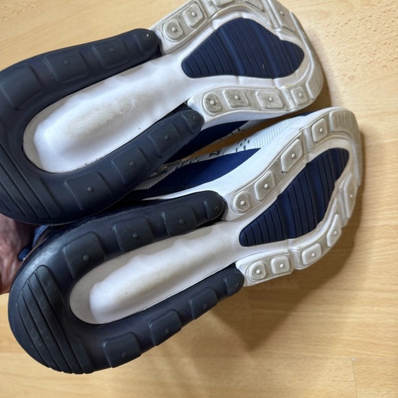 Nike Air Max 270 Sneakers Men's 11.5 Midnight Navy White Running Performance - Picture 7 of 9